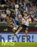 27.09.2026, Fussball UEFA Nations-League 2026/2027, 2.Spieltag, Deutschland - Griechenland, in der WWK-Arena Augsburg, v.li: Thanasis Androutsos (Griechenland) gegen Florian Wirtz (Deutschland) 