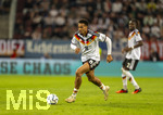 27.09.2026, Fussball UEFA Nations-League 2026/2027, 2.Spieltag, Deutschland - Griechenland, in der WWK-Arena Augsburg, Felix Nmecha (Deutschland) am Ball 