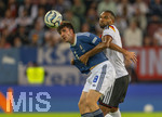 27.09.2026, Fussball UEFA Nations-League 2026/2027, 2.Spieltag, Deutschland - Griechenland, in der WWK-Arena Augsburg, von links:  Fotis Ioannidis (Griechenland) gegen Jonathan Tah (Deutschland) 