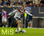 27.09.2026, Fussball UEFA Nations-League 2026/2027, 2.Spieltag, Deutschland - Griechenland, in der WWK-Arena Augsburg, Jonathan Burkardt (Deutschland) am Ball 