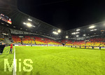 27.09.2026, Fussball UEFA Nations-League 2026/2027, 2.Spieltag, Deutschland - Griechenland, in der WWK-Arena Augsburg, Choreografie der Fans im ganzen Stadion in den Landesfarben Deutschlands 