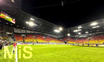 27.09.2026, Fussball UEFA Nations-League 2026/2027, 2.Spieltag, Deutschland - Griechenland, in der WWK-Arena Augsburg, Choreografie der Fans im ganzen Stadion in den Landesfarben Deutschlands 