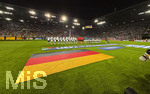 27.09.2026, Fussball UEFA Nations-League 2026/2027, 2.Spieltag, Deutschland - Griechenland, in der WWK-Arena Augsburg, Aufstellung zu den Hymnen der beiden Mannschaften