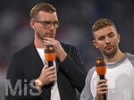 01.10.2026, Fussball UEFA Nations-League 2026/2027, 3.Spieltag, Deutschland - Serbien, in der Allianz-Arena München.  Zum letzten mal ZDF Experte Per Mertesacker und TV Experte Christoph Kramer (beide Deutschland), Per Mertesacker wechselt zum DFB