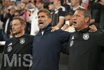 01.10.2026, Fussball UEFA Nations-League 2026/2027, 3.Spieltag, Deutschland - Serbien, in der Allianz-Arena München. Bundestrainer Jürgen Klopp (Deutschland) und Co-Trainer Peter Krawietz (Deutschland) 