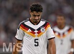 01.10.2026, Fussball UEFA Nations-League 2026/2027, 3.Spieltag, Deutschland - Serbien, in der Allianz-Arena München. Alexander Pavlovic (Deutschland)  nachdenklich.