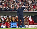 01.10.2026, Fussball UEFA Nations-League 2026/2027, 3.Spieltag, Deutschland - Serbien, in der Allianz-Arena München. Bundestrainer Jürgen Klopp (Deutschland) unzufrieden-