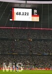 01.10.2026, Fussball UEFA Nations-League 2026/2027, 3.Spieltag, Deutschland - Serbien, in der Allianz-Arena München. Die tolle Zuschauerzahl von 68121 Zuschauer wird bekannt gegeben