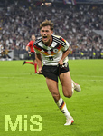 01.10.2026, Fussball UEFA Nations-League 2026/2027, 3.Spieltag, Deutschland - Serbien, in der Allianz-Arena Muenchen. Tom Bischof (Deutschland) jubelt.