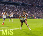 01.10.2026, Fussball UEFA Nations-League 2026/2027, 3.Spieltag, Deutschland - Serbien, in der Allianz-Arena München. Torjubel Tom Bischof (Deutschland) zum 1:0