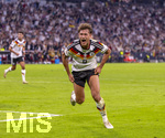 01.10.2026, Fussball UEFA Nations-League 2026/2027, 3.Spieltag, Deutschland - Serbien, in der Allianz-Arena München. Torjubel Tom Bischof (Deutschland) zum 1:0
