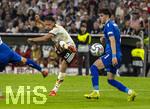 01.10.2026, Fussball UEFA Nations-League 2026/2027, 3.Spieltag, Deutschland - Serbien, in der Allianz-Arena München. mitt: Derry Scherhant (Deutschland) Schuss