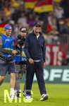 01.10.2026, Fussball UEFA Nations-League 2026/2027, 3.Spieltag, Deutschland - Serbien, in der Allianz-Arena München. Bundestrainer Jürgen Klopp (Deutschland) nach dem Spiel bei der Ehrenrunde glücklich strahlend.