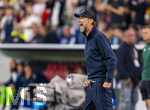 01.10.2026, Fussball UEFA Nations-League 2026/2027, 3.Spieltag, Deutschland - Serbien, in der Allianz-Arena München. Bundestrainer Jürgen Klopp (Deutschland) schreiend an der Seitenlinie,  