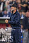 01.10.2026, Fussball UEFA Nations-League 2026/2027, 3.Spieltag, Deutschland - Serbien, in der Allianz-Arena München. Bundestrainer Jürgen Klopp (Deutschland) schreiend an der Seitenlinie,  