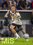 01.10.2026, Fussball UEFA Nations-League 2026/2027, 3.Spieltag, Deutschland - Serbien, in der Allianz-Arena München. Florian Wirtz (Deutschland) am Ball 