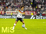 01.10.2026, Fussball UEFA Nations-League 2026/2027, 3.Spieltag, Deutschland - Serbien, in der Allianz-Arena München. Mika Baur (Deutschland) 