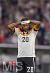 01.10.2026, Fussball UEFA Nations-League 2026/2027, 3.Spieltag, Deutschland - Serbien, in der Allianz-Arena München. Serge Gnabry (Deutschland) nachdenklich 