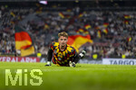 01.10.2026, Fussball UEFA Nations-League 2026/2027, 3.Spieltag, Deutschland - Serbien, in der Allianz-Arena München. Torwart Jonas Urbig (Deutschland) beim Aufwärmen