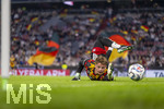 01.10.2026, Fussball UEFA Nations-League 2026/2027, 3.Spieltag, Deutschland - Serbien, in der Allianz-Arena München. Torwart Jonas Urbig (Deutschland) beim Aufwärmen.