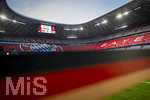 01.10.2026, Fussball UEFA Nations-League 2026/2027, 3.Spieltag, Deutschland - Serbien, in der Allianz-Arena München. Stadionansicht noch leer vor dem Spiel.