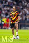 01.10.2026, Fussball UEFA Nations-League 2026/2027, 3.Spieltag, Deutschland - Serbien, in der Allianz-Arena München. David Raum (Deutschland) beim Aufwärmen