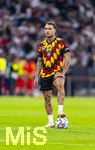 01.10.2026, Fussball UEFA Nations-League 2026/2027, 3.Spieltag, Deutschland - Serbien, in der Allianz-Arena München. David Raum (Deutschland) beim Aufwärmen