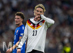 01.10.2026, Fussball UEFA Nations-League 2026/2027, 3.Spieltag, Deutschland - Serbien, in der Allianz-Arena München. Nick Woltemade (Deutschland) nachdenklich 