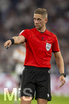 01.10.2026, Fussball UEFA Nations-League 2026/2027, 3.Spieltag, Deutschland - Serbien, in der Allianz-Arena München. Schiedsrichter Espen Eskas (Norwegen)