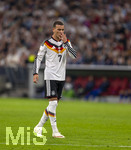 01.10.2026, Fussball UEFA Nations-League 2026/2027, 3.Spieltag, Deutschland - Serbien, in der Allianz-Arena München. Said El Mala (Deutschland) nachdenklich 