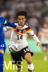 01.10.2026, Fussball UEFA Nations-League 2026/2027, 3.Spieltag, Deutschland - Serbien, in der Allianz-Arena München. Mika Baur (Deutschland) 