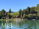 15.09.2026, Urlaub am Forggensee bei Füssen im Allgäu, Das berühmte Cafe Maria am Westufer mit Badestrand.