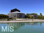 15.09.2026, Forggensee bei Füssen im Allgäu, das Festspielhaus Füssen, Aussenaufnahme mit Blick vom See.   