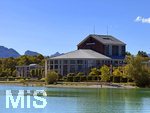 15.09.2026, Forggensee bei Füssen im Allgäu, das Festspielhaus Füssen, Aussenaufnahme mit Blick vom See.   