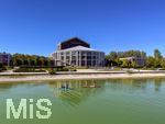 15.09.2026, Forggensee bei Füssen im Allgäu, das Festspielhaus Füssen, Aussenaufnahme mit Blick vom See.   