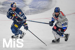 09.10.2026, München, Deutschland. PENNY DEL, Deutsche Eishockey Liga, Saison 2026/27, 7. Spieltag: EHC Red Bull München gegen ERC Ingolstadt im SAP Garden in München. Maximilian Kastner (EHC Red Bull München) nachdenklich, ernst, fokussiert mit Peter Abbandonato (ERC Ingolstadt)