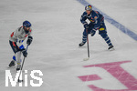 09.10.2026, München, Deutschland. PENNY DEL, Deutsche Eishockey Liga, Saison 2026/27, 7. Spieltag: EHC Red Bull München gegen ERC Ingolstadt im SAP Garden in München. Elis Hede (EHC Red Bull München) nachdenklich, ernst, fokussiert mit Morgan Ellis (ERC Ingolstadt)