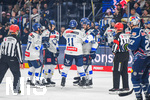 09.10.2026, München, Deutschland. PENNY DEL, Deutsche Eishockey Liga, Saison 2026/27, 7. Spieltag: EHC Red Bull München gegen ERC Ingolstadt im SAP Garden in München. Ingolstadt beim Jubel, jubelnd, feiernd