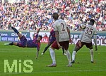10.10.2026, Fussball Bundesliga 2026/2027, 5.Spieltag, FC Augsburg - FC Bayern München, in der WWK-Arena Augsburg, Luis Diaz (FC Bayern München) trifft zum 1:1, wird dann aberkannt


