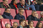 10.10.2026, Fussball Bundesliga 2026/2027, 5.Spieltag, FC Augsburg - FC Bayern München, in der WWK-Arena Augsburg, Bayern-Vereinsführung mit Sportvorstand Max Eberl (Bayern München), Vorstandsvorsitzender Jan-Christian Dreesen (FC Bayern München), Präsident Herbert Hainer (FC Bayern) 