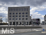 23.03.2025, Leitz-Park (Leica-Welt) in Wetzlar (Deutschland), der Firmensitze der Leica Camera Werke im mittelhessischen Wetzlar. Mit dem Produktions- und Verwaltungsgebäude und einem Museum in moderner Sichtbeton-Bauweise.  Hier das Ernst Leitz Hotel. 