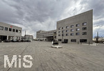 23.03.2025, Leitz-Park (Leica-Welt) in Wetzlar (Deutschland), der Firmensitze der Leica Camera Werke im mittelhessischen Wetzlar. Mit dem Produktions- und Verwaltungsgebäude und einem Museum in moderner Sichtbeton-Bauweise. 