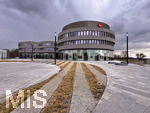 23.03.2025, Leitz-Park (Leica-Welt) in Wetzlar (Deutschland), der Firmensitze der Leica Camera Werke im mittelhessischen Wetzlar. Mit dem Produktions- und Verwaltungsgebäude und einem Museum in moderner Sichtbeton-Bauweise. 