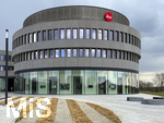 23.03.2025, Leitz-Park (Leica-Welt) in Wetzlar (Deutschland), der Firmensitze der Leica Camera Werke im mittelhessischen Wetzlar. Mit dem Produktions- und Verwaltungsgebäude und einem Museum in moderner Sichtbeton-Bauweise. 