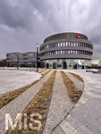 23.03.2025, Leitz-Park (Leica-Welt) in Wetzlar (Deutschland), der Firmensitze der Leica Camera Werke im mittelhessischen Wetzlar. Mit dem Produktions- und Verwaltungsgebäude und einem Museum in moderner Sichtbeton-Bauweise. 