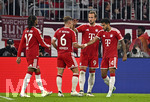 17.10.2026, Fussball Bundesliga 2026/2027, 6.Spieltag, FC Bayern München - RB Leipzig, in der Allianz-Arena München,   Torjubel v.l. Michael Olise (FC Bayern München), Joshua Kimmich (FC Bayern München), Harry Kane (FC Bayern München) und Luis Diaz (FC Bayern München) 


