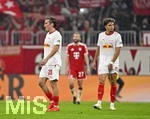 17.10.2026, Fussball Bundesliga 2026/2027, 6.Spieltag, FC Bayern München - RB Leipzig, in der Allianz-Arena München,   v.l. Rocco Reitz (RB Leipzig) und Neil El Aynaoui (RB Leipzig) sind enttäuscht.


