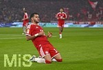 17.10.2026, Fussball Bundesliga 2026/2027, 6.Spieltag, FC Bayern München - RB Leipzig, in der Allianz-Arena München,   Luis Diaz (FC Bayern München) jubelt.


