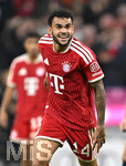17.10.2026, Fussball Bundesliga 2026/2027, 6.Spieltag, FC Bayern München - RB Leipzig, in der Allianz-Arena München,    Luis Diaz (FC Bayern München)   jubelt über das 6:0.

