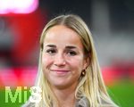 19.10.2026, München, Bayern, Deutschland. Google Pixel Frauen-Bundesliga: FC Bayern Frauen gegen VfB Stuttgart Frauen. Spielort: FC Bayern Campus-Stadion. Giulia Gwinn (FC Bayern Frauen) fröhlich, gut gelaunt, lachend